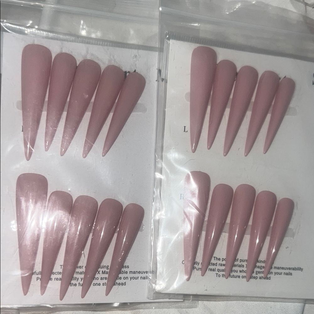 Matte Pink Stiletto Press-On Nails